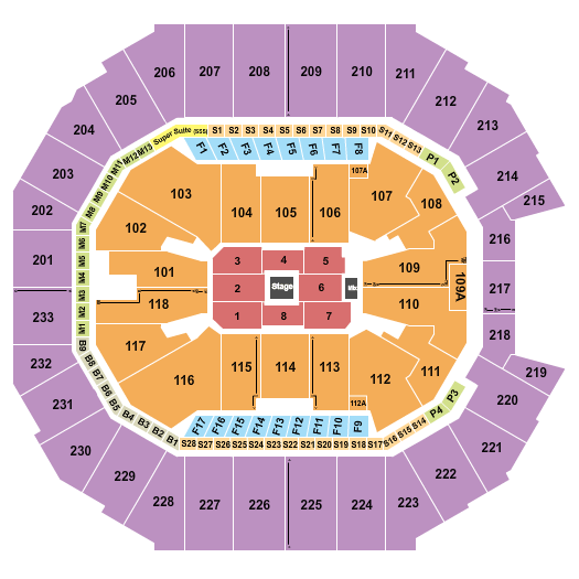 Spectrum Center Matt Rife Seating Chart